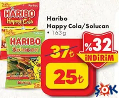 HARİBO HAPPY COLA/SOLUCAN 163 G
